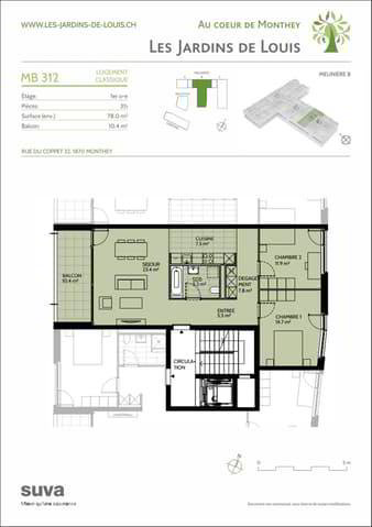 Wohnung – Monthey, Choëx - Ansicht 2