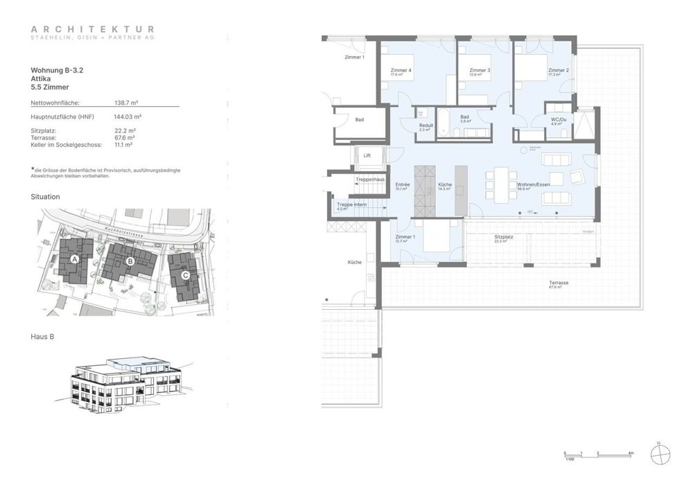 5 rooms Apartment to buy in Bottmingen - image 1/4