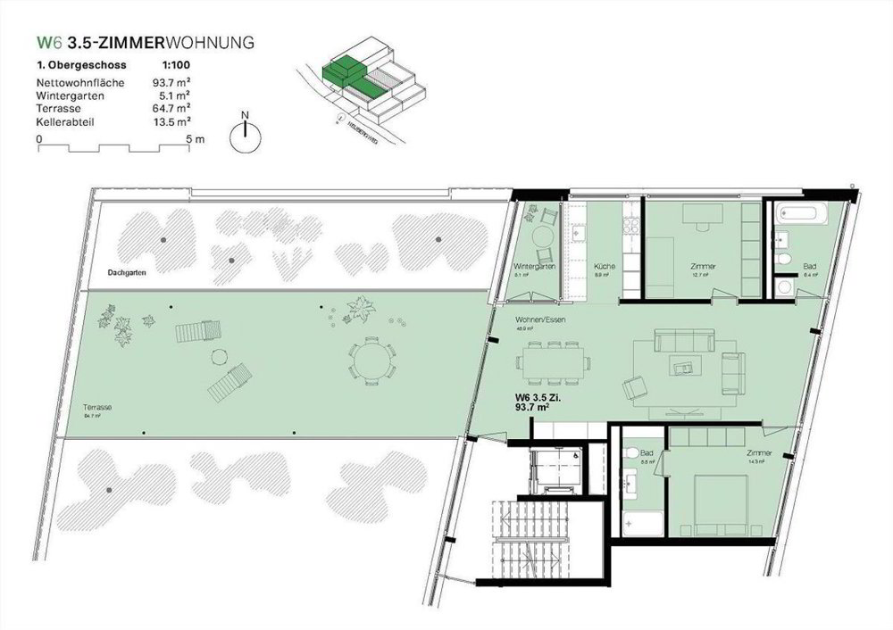 3.5 rooms Apartment for rent in Therwil - image 1/9