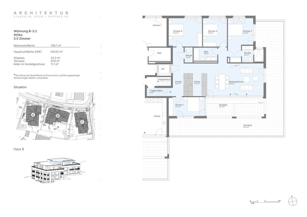 5.5 rooms Apartment to buy in Bottmingen - image 1/3