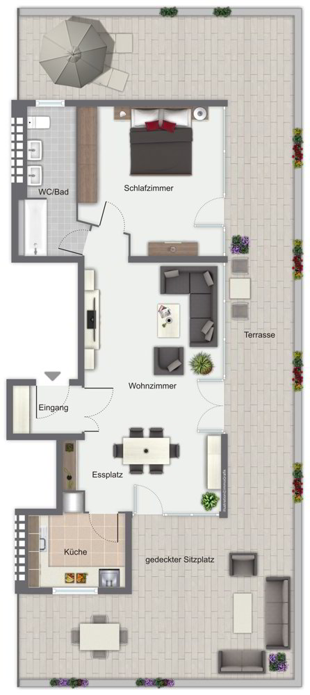2 rooms Apartment for rent in Zofingen - image 1/6