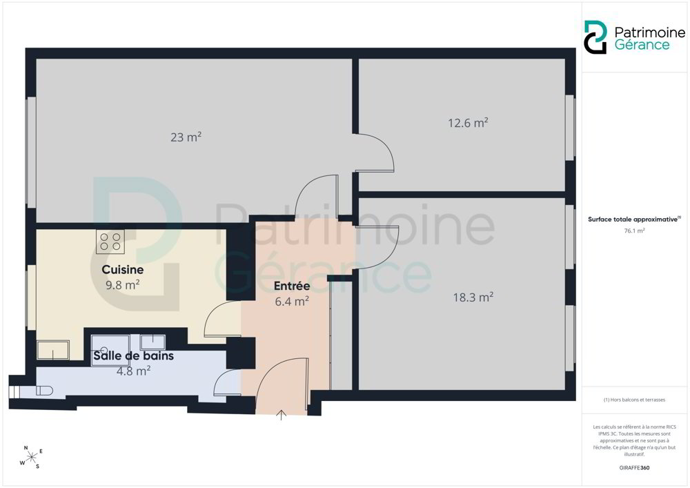 3 rooms Apartment for rent in La Chaux-de-Fonds - image 1/9