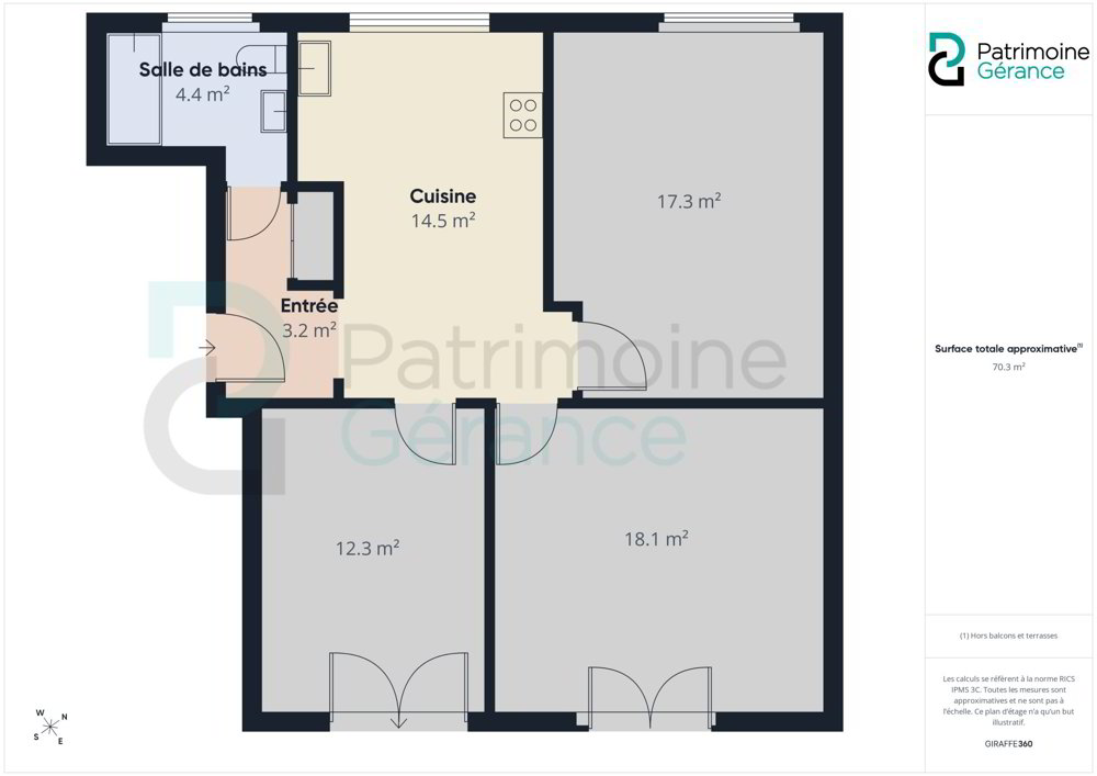 3 rooms Apartment for rent in La Chaux-de-Fonds - image 1/10