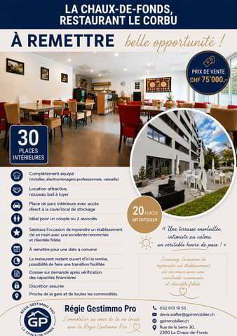 1 rooms Office & Commercial to buy in La Chaux-de-Fonds - image 1/4