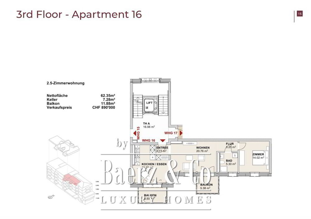 1 rooms Apartment to buy in Sachseln - image 1/10