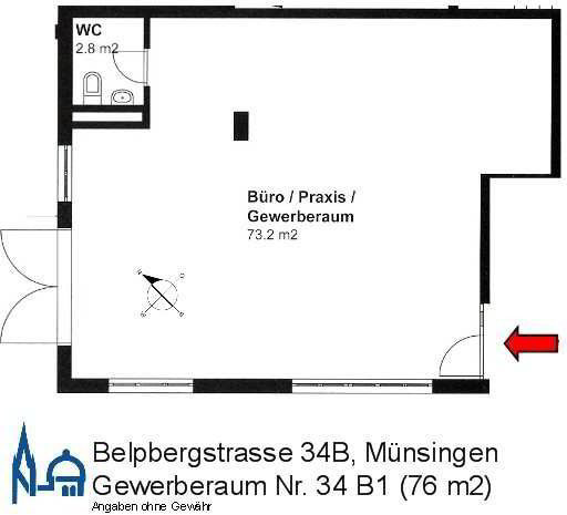 null rooms Office & Commercial for rent in Münsingen - image 1/8