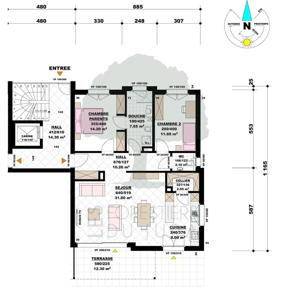 3 rooms Apartment for rent in Boécourt - image 1/11