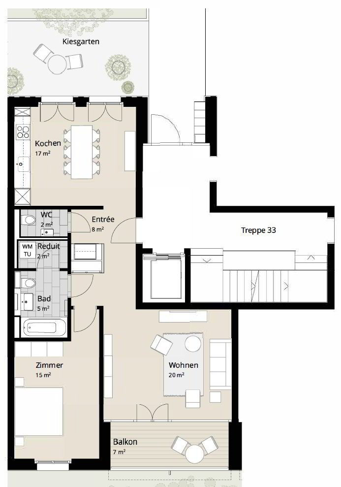 Appartement 2.5 pièces à louer à Jona - image 1/5