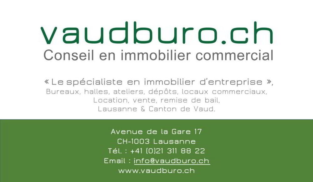 null rooms Office & Commercial for rent in Lausanne - image 1/12