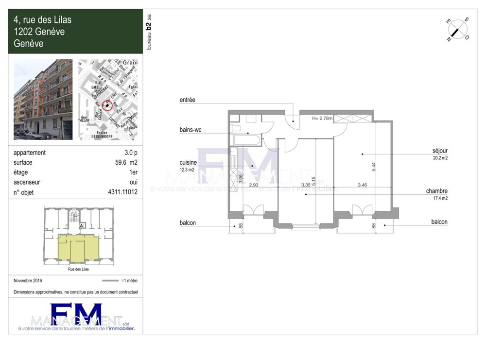 Appartamento di 3 locali in affitto a Ginevra - immagine 1/11