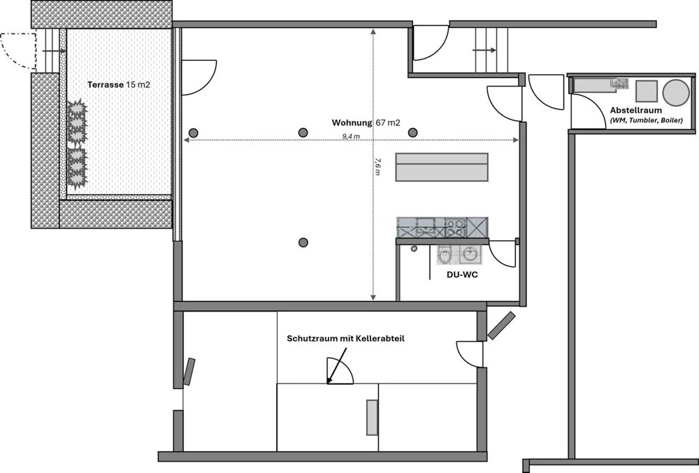 1.5 rooms Apartment for rent in Wettingen - image 1/11