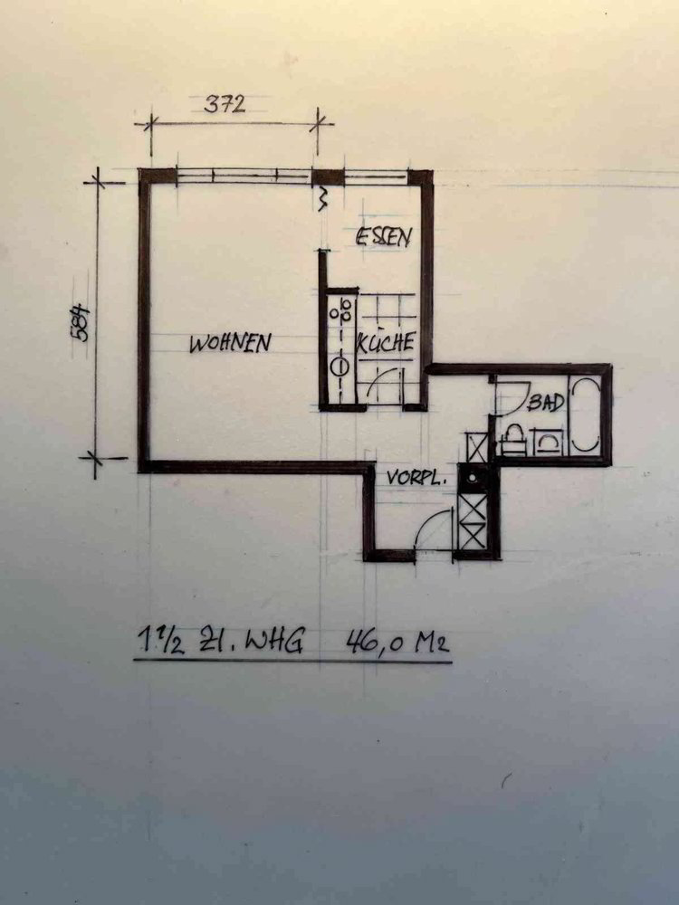 1.5 Zimmer Wohnung zu vermieten in St. Gallen - Bild 1/13