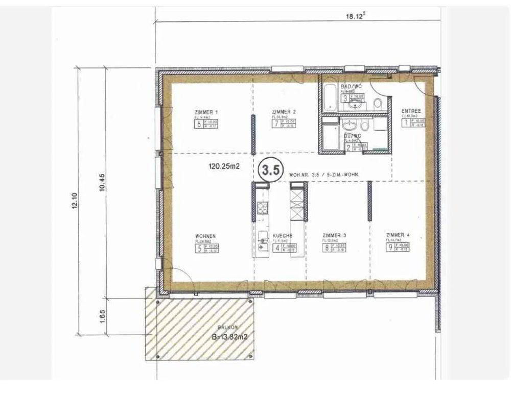 Appartamento di 4.5 locali in affitto a Zurich - immagine 1/9
