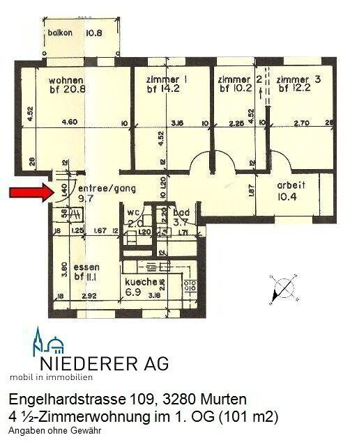 4 rooms Apartment for rent in Murten - image 1/12