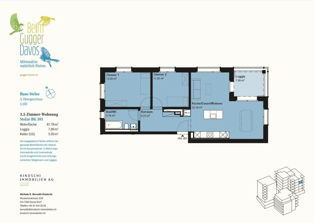 Wohnung – Davos Platz - Ansicht 5