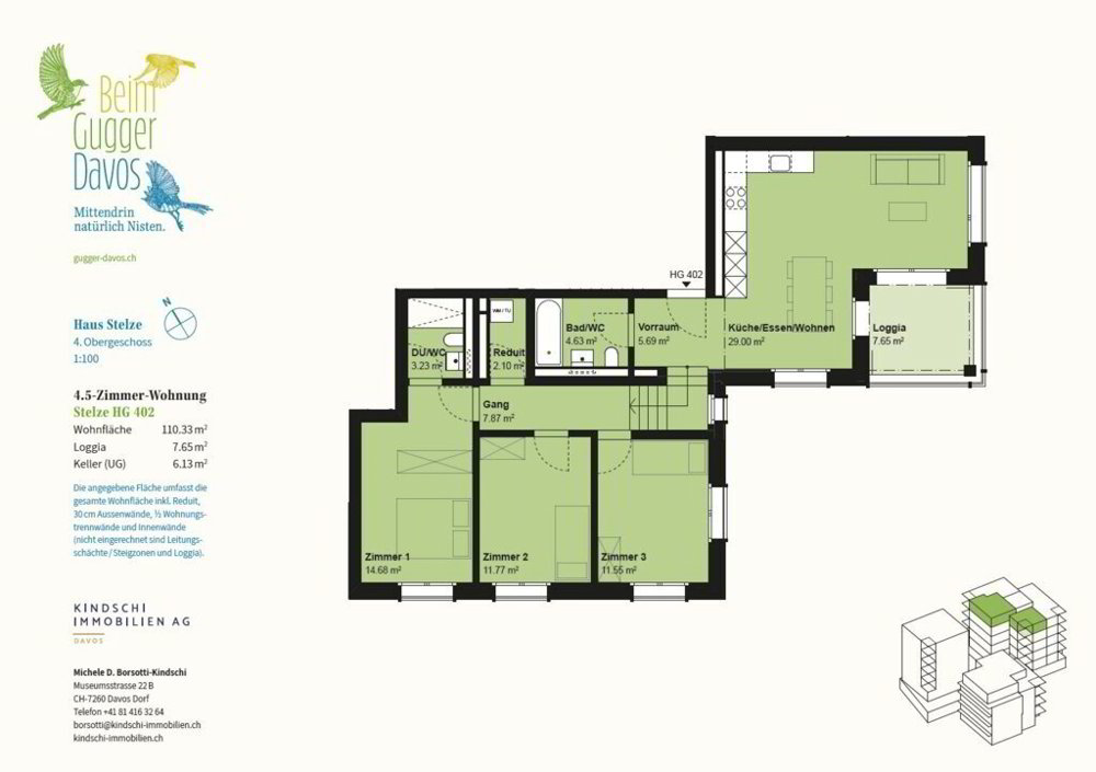 Wohnung – Davos Platz - Ansicht 5