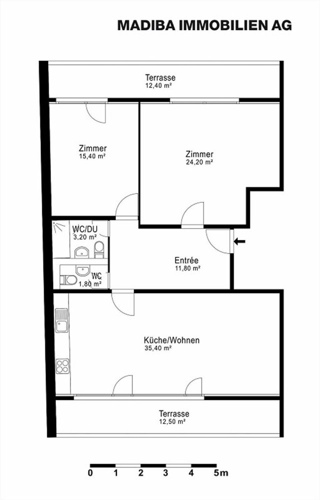 3.5 Zimmer Wohnung zu vermieten in Bâle - Bild 1/11