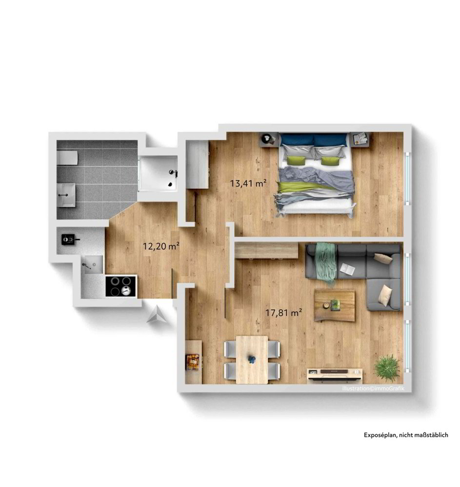 Appartement 2 pièces à louer à Gelterkinden - image 1/6