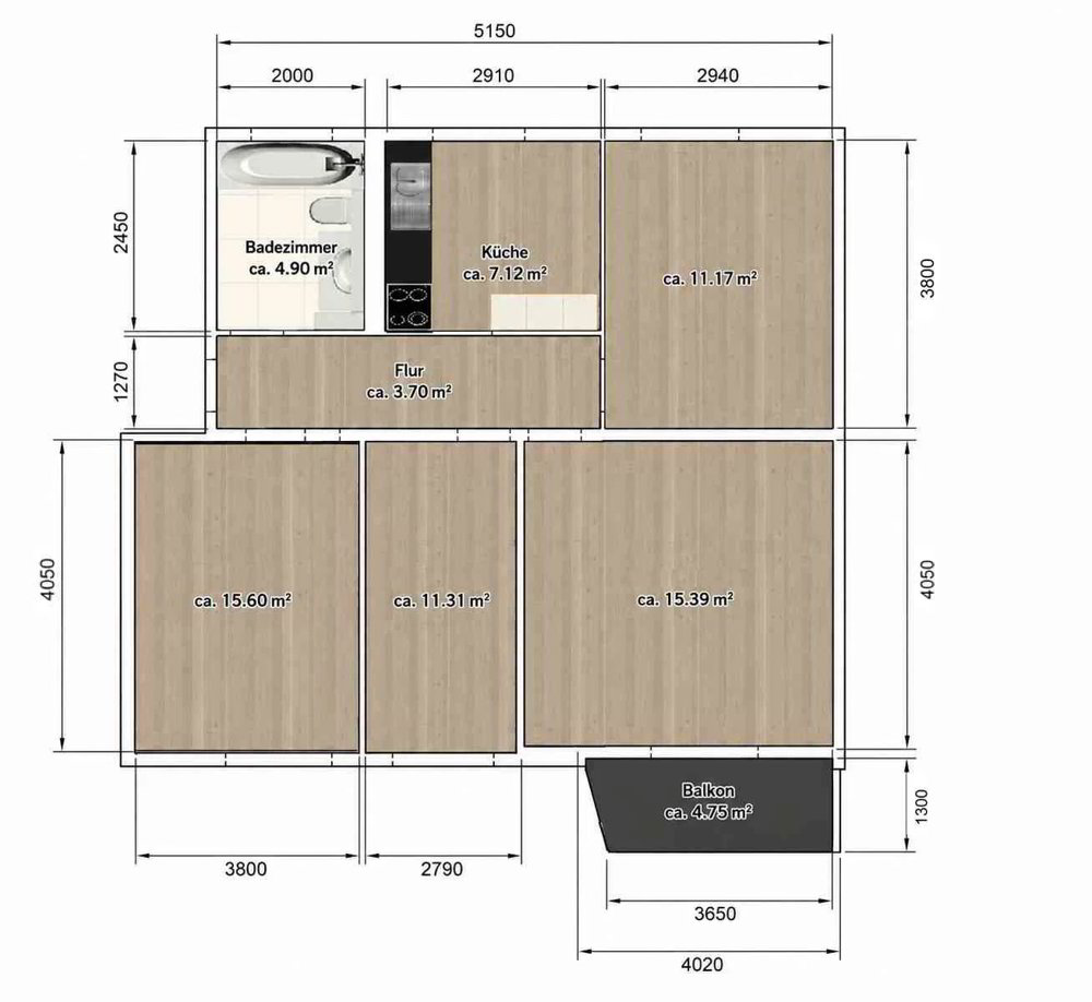 4 rooms Apartment for rent in Wil SG - image 1/7