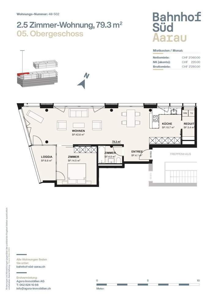 Appartement 2.5 pièces à louer à Aarau - image 1/7