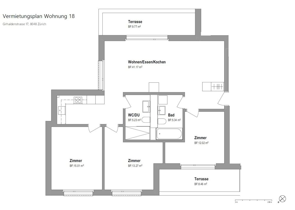 4 rooms Apartment for rent in Zürich - image 1/12