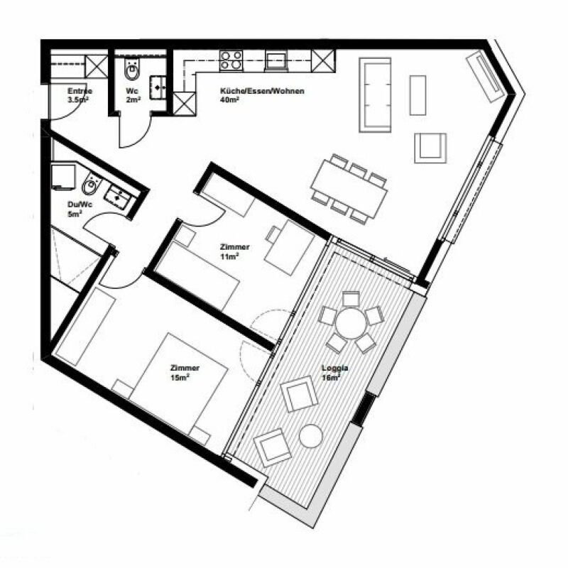 3 Zimmer Wohnung zu vermieten in Goldach - Bild 1/9