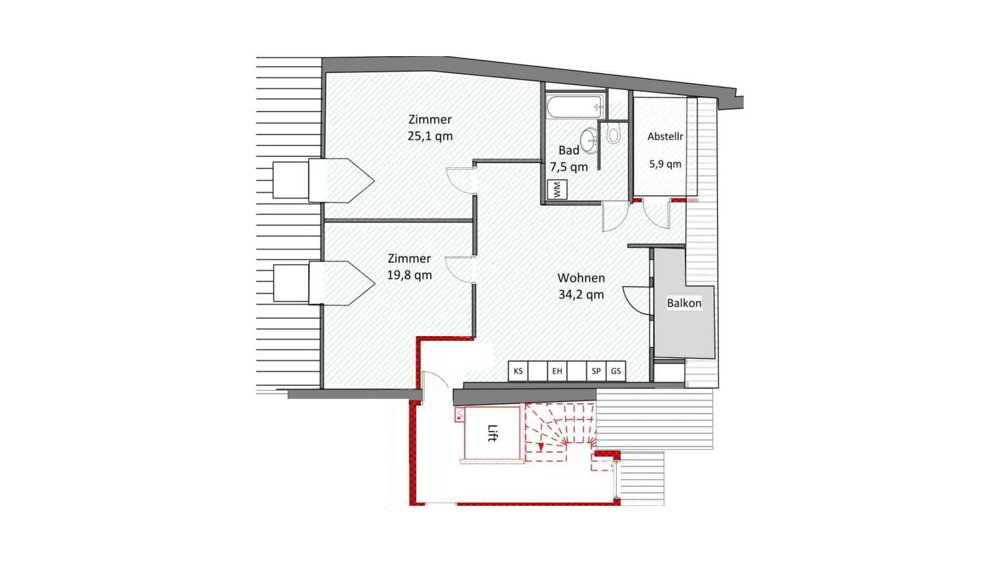 3.5 rooms Apartment for rent in Bad Zurzach - image 1/11