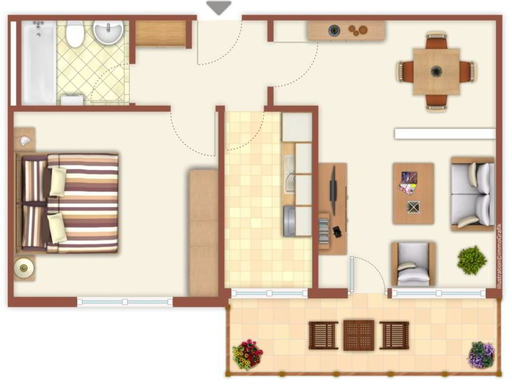 2 rooms Apartment for rent in Gossau SG - image 1/7
