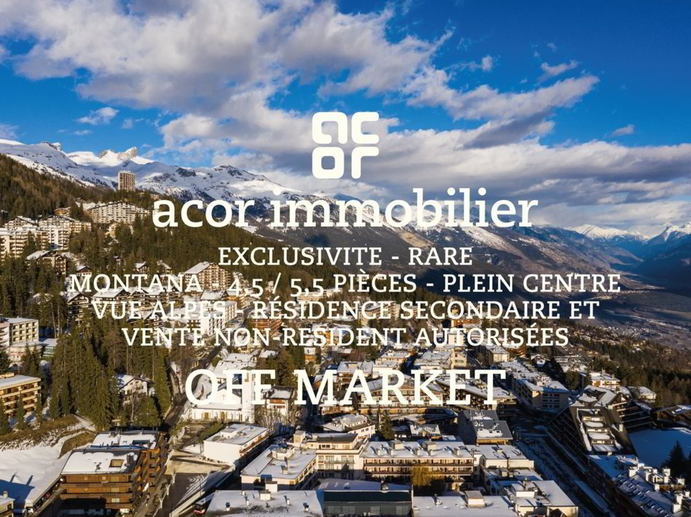 4 rooms Apartment to buy in Crans-Montana - image 1/1