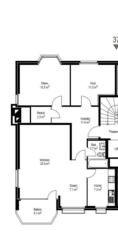 Appartement 3 pièces à louer à Arlesheim - image 1/10
