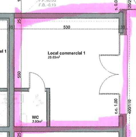 Local commercial, moderne de 25 m² au rez - Ansicht 5