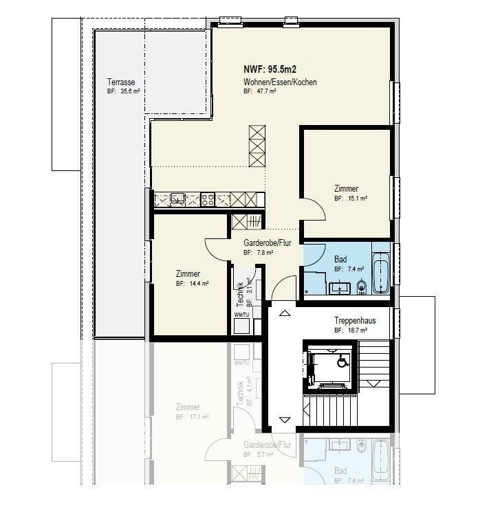 3.5 rooms Apartment for rent in Widnau - image 1/9