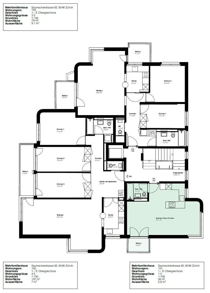 1 Zimmer Wohnung zu vermieten in Zurich - Bild 1/3