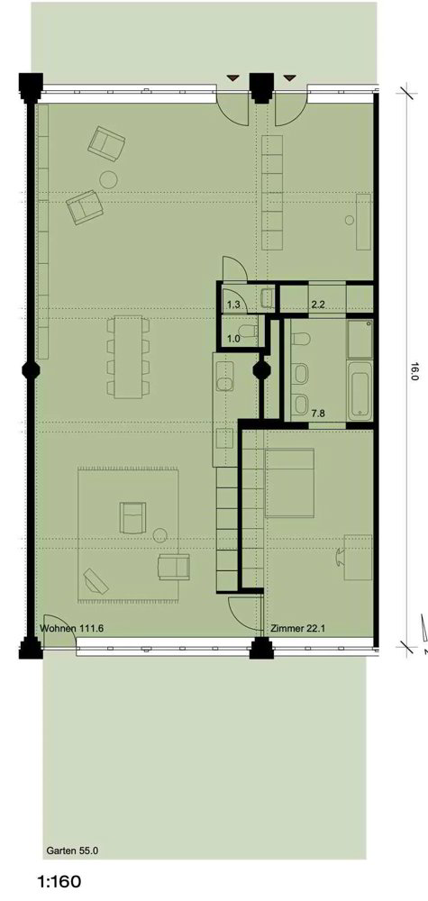 Appartamento di 2 locali in affitto a Dulliken - immagine 1/13