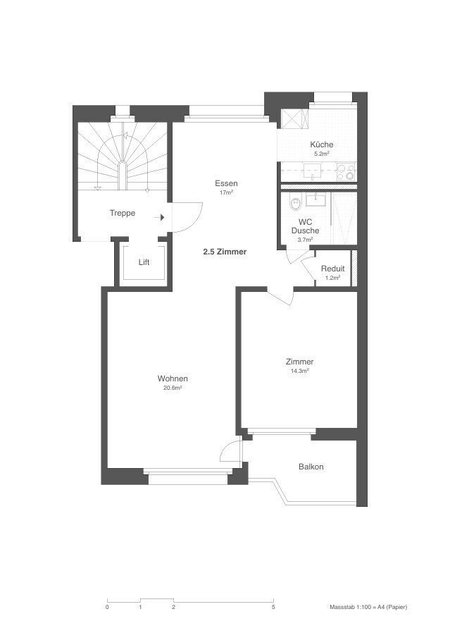 Appartement 2 pièces à louer à Muttenz - image 1/6