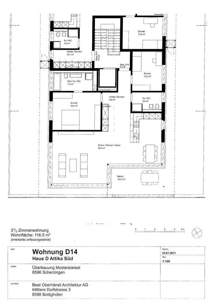Appartamento di 3.5 locali in affitto a Scherzingen - immagine 1/8
