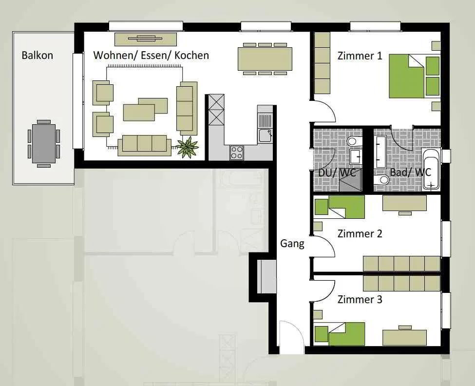 4.5 rooms Apartment for rent in Gretzenbach - image 1/13