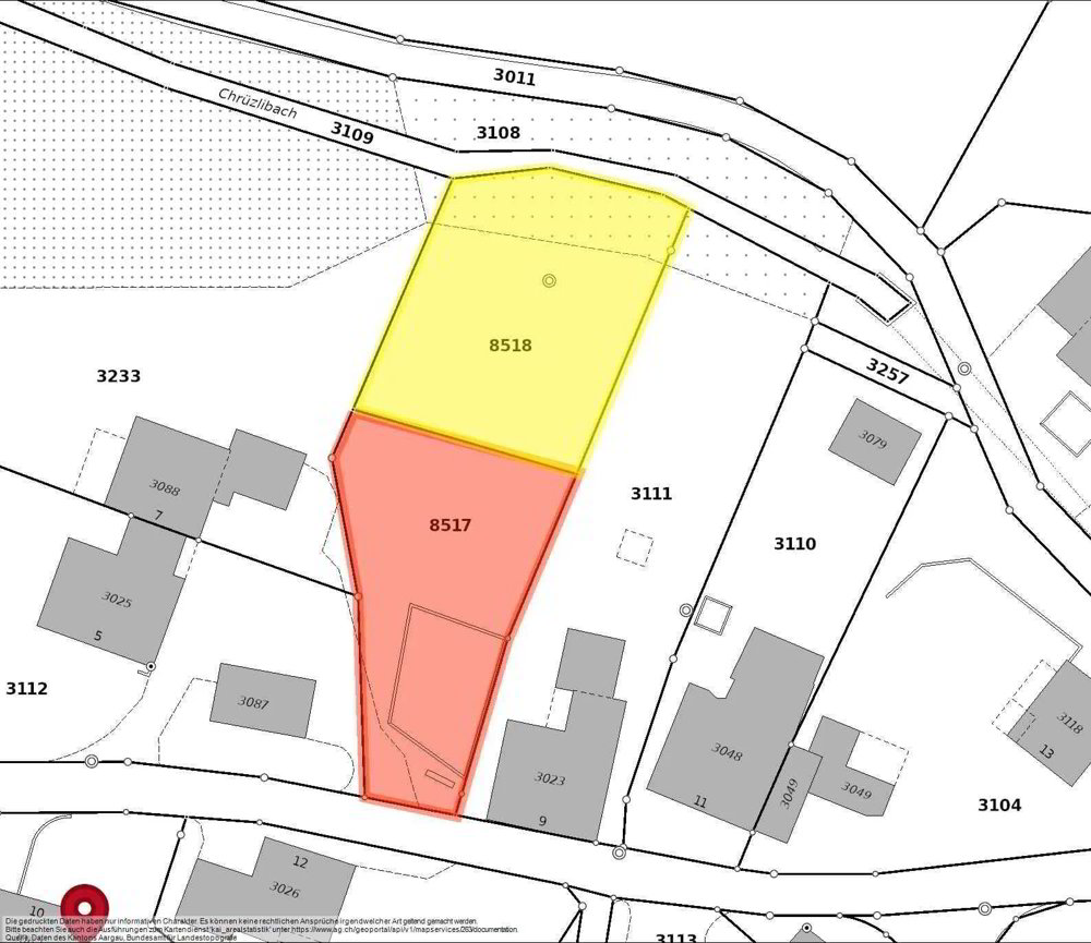 Bauland an ruhiger Lage in Böbikon - Ansicht 2