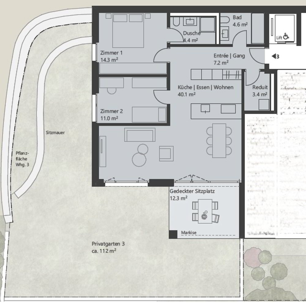 Appartement 3.5 pièces à acheter à Mönthal - image 1/4