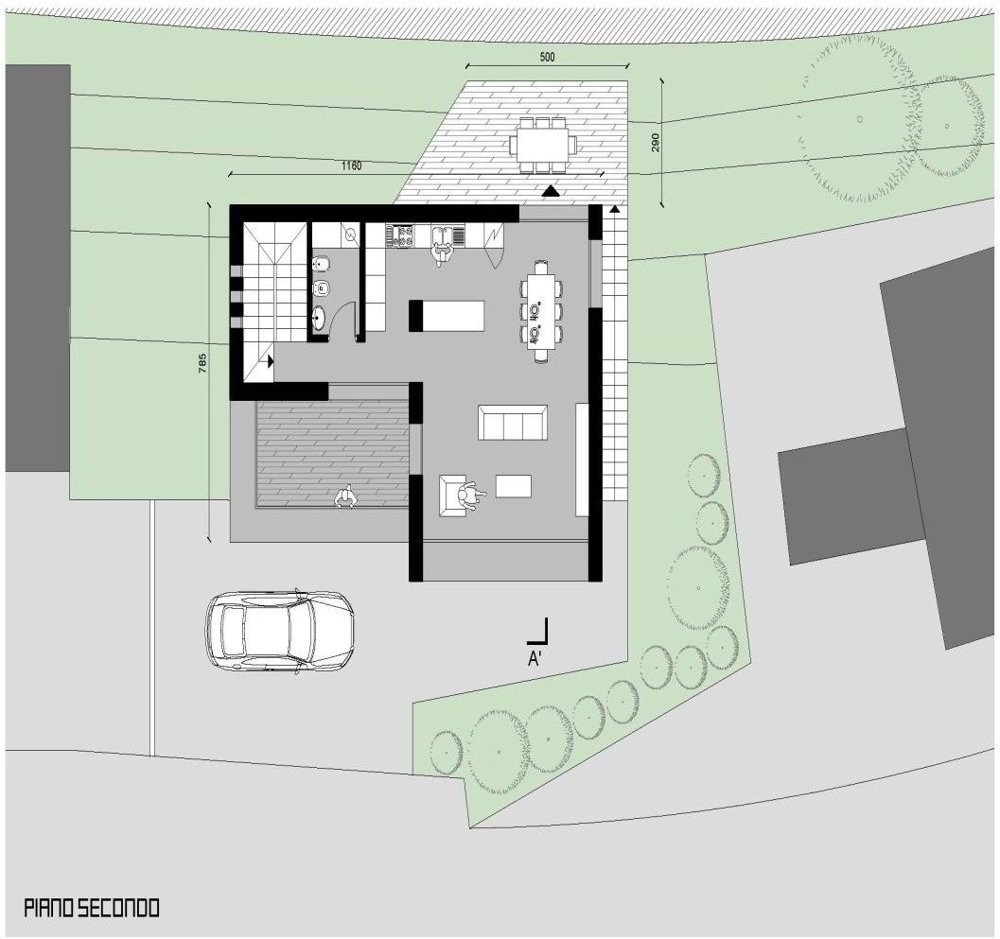 Terreno edificabile R2 di 770 m², progetto di massima e grotto/rustico esistente - Mehr