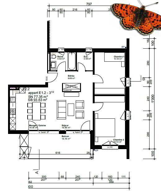 Appartamento di 3.5 locali in affitto a Mannens - immagine 1/10