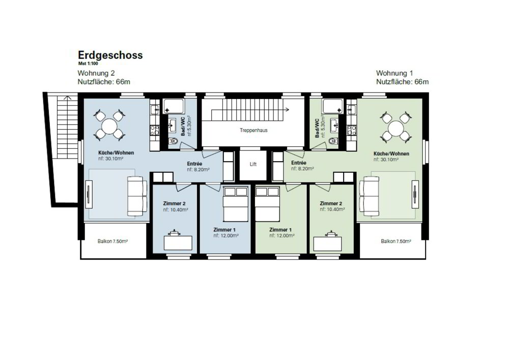 Appartamento di 3.5 locali in affitto a Kerzers - immagine 1/12