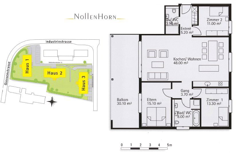 4.5 Zimmer Wohnung zu vermieten in Au SG - Bild 1/9
