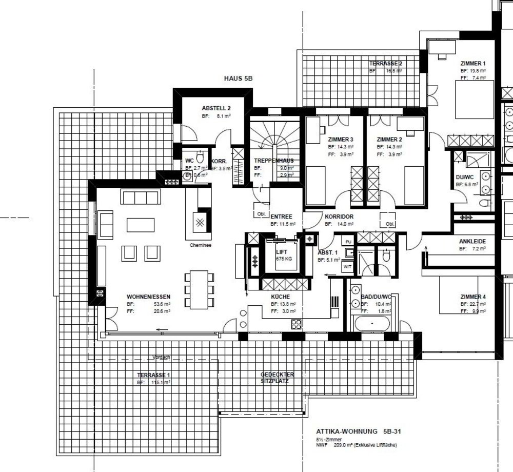 5.5 rooms Apartment for rent in Jona - image 1/12
