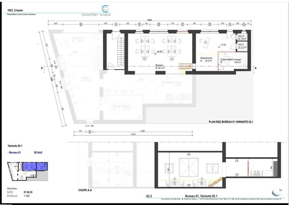 null rooms Office & Commercial for rent in Crissier - image 1/4