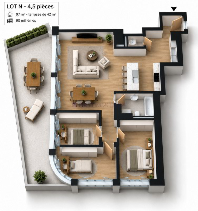 4.5 rooms Apartment to buy in Chesières - image 1/20