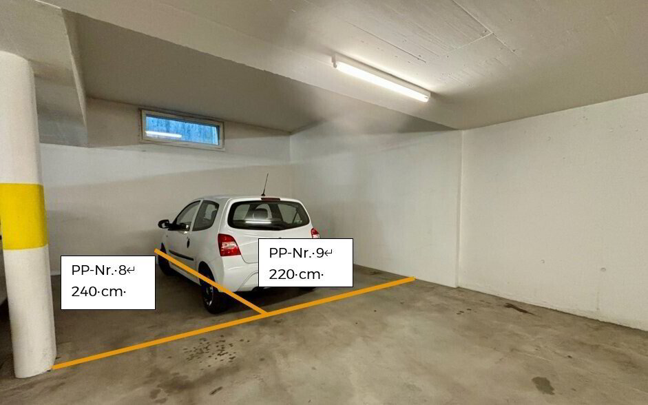 Parkplatz in der Tiefgarage - Ansicht 2
