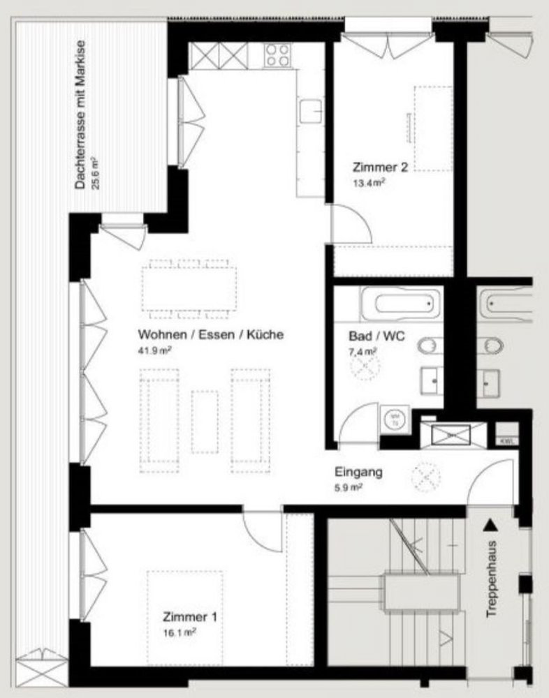 Appartamento di 3.5 locali in affitto a Romanshorn - immagine 1/12