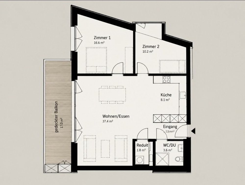 Appartamento di 3.5 locali in affitto a Romanshorn - immagine 1/9