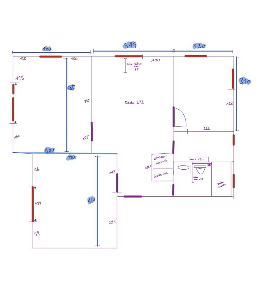 3 Zimmer Wohnung zu vermieten in Baden - Bild 1/10